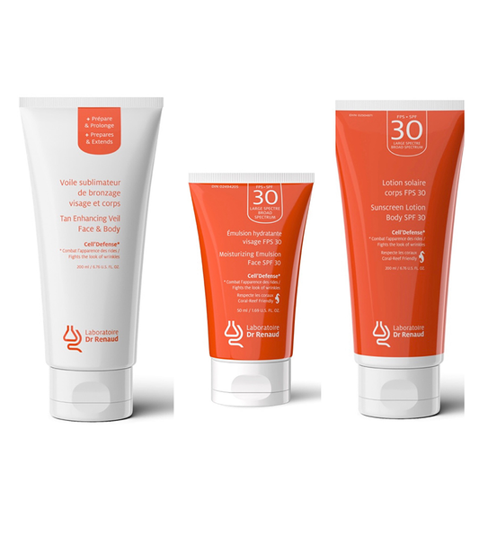 Le Trio Bronzage Parfait 
Sublimez, protégez et prolongez votre éclat