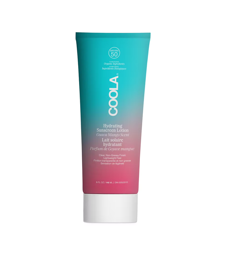Coola - Lait corporel hydratant avec protection solaire Goyave Mangue FPS 50