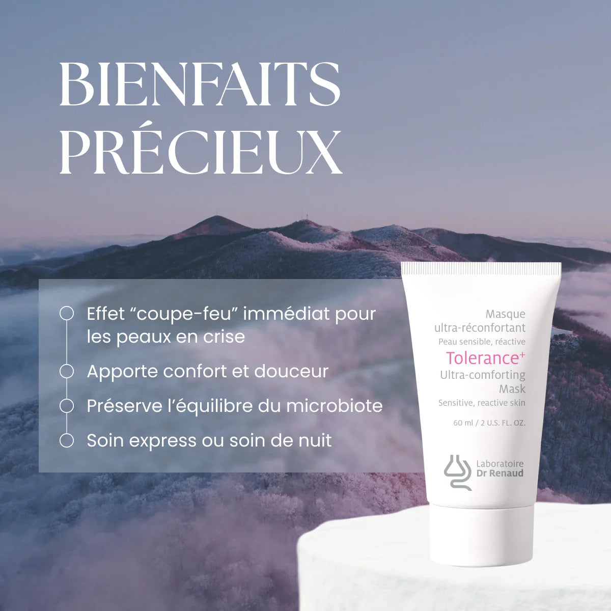 ** Nouveau ** Tolerance+ Masque Ultra-Réconfortant